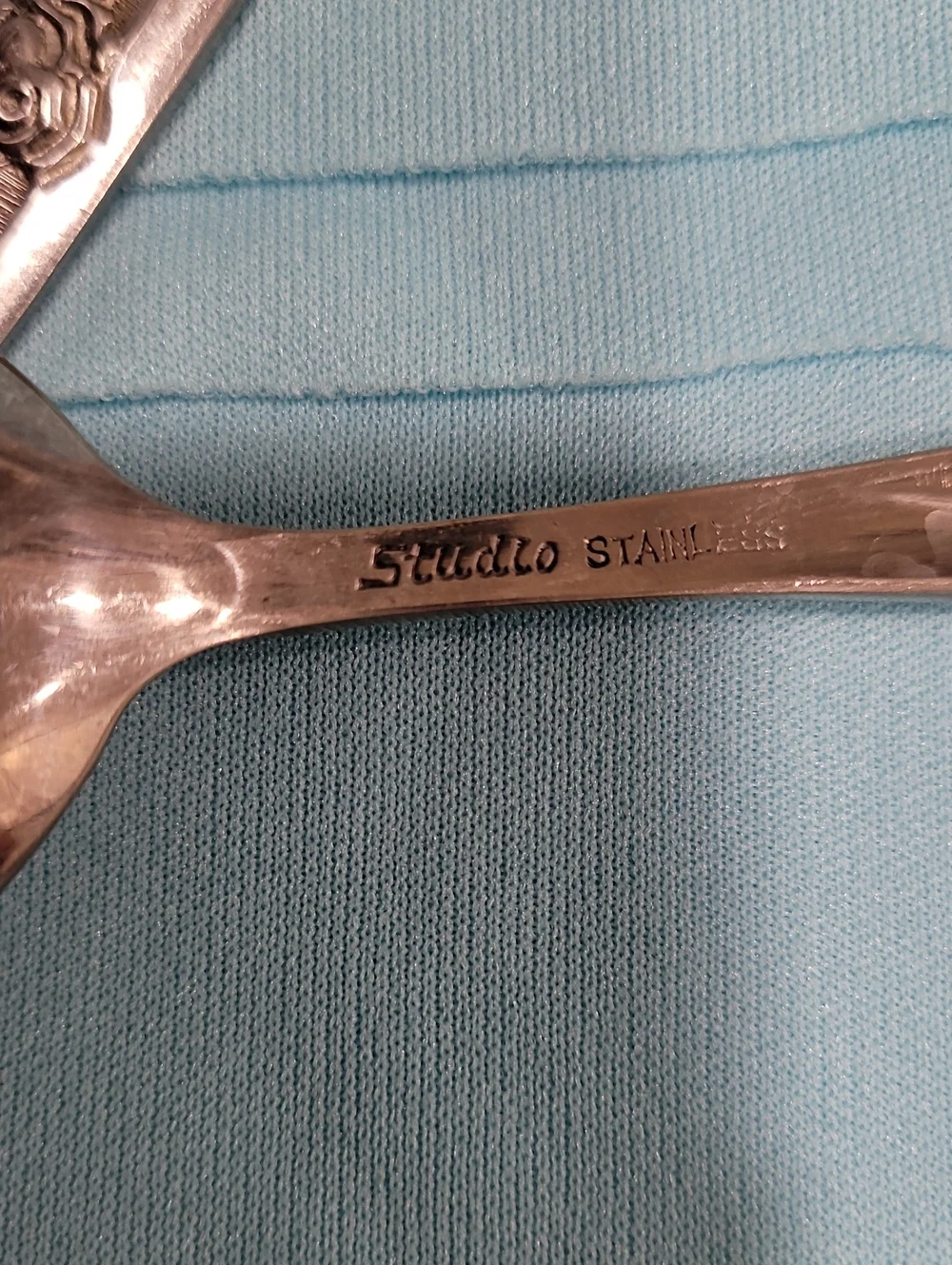 MCM Stainless Steel Silver Flatware Set - Elegant Rose Pattern Vintage Studio